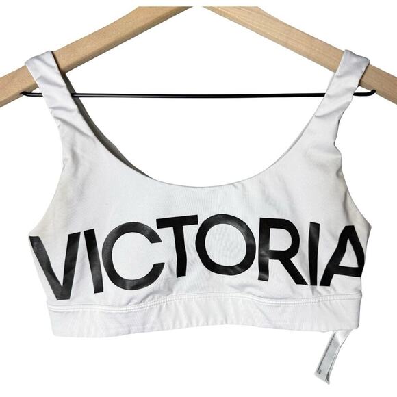 Victoria Secret Sport Black and White Graphic Sports Bra Bralette Size M - Picture 1 of 11